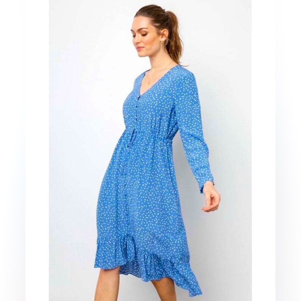 Rails “Jade” Blue Wisteria Midi Dress Size S - Picture 2 of 13